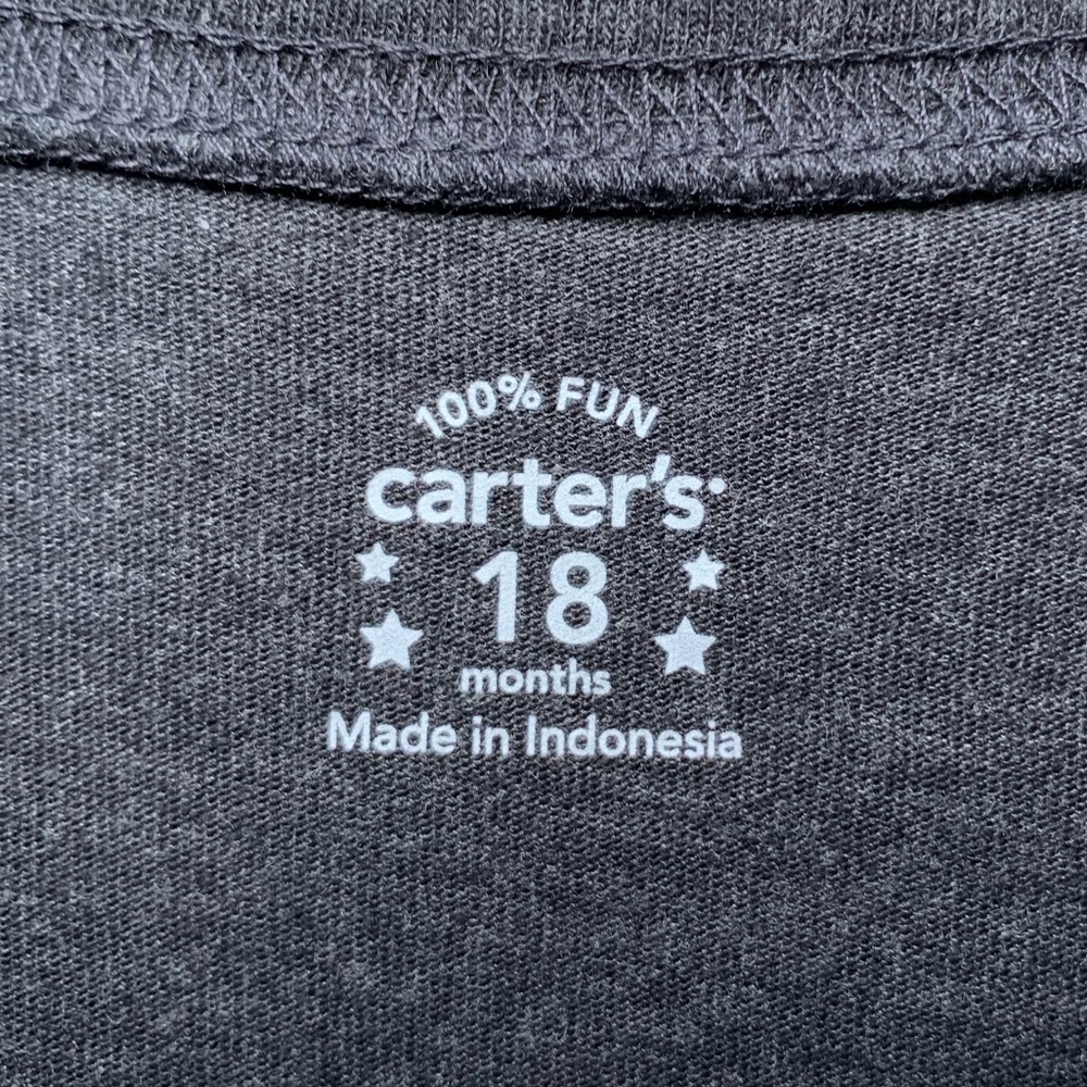 NWT Carter’s “Dad’s Rockstar” Layered Long Sleeve Tee – Size 18 Months - Picture 7 of 10